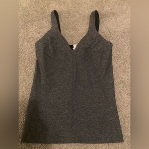 Lululemon Athletica Contoured Tank Heathered Black